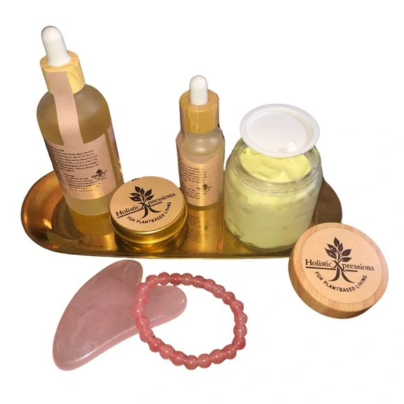Holistic Self-Care Set: Facial Serum, Mineral Spray, Gua Sha & More- $160+ Value - Picture 2 of 2